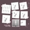 dr. pen a10 cartridges pack – includes all needle types