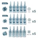 full face texture & glow cartridges & serum kit for dr. pen m8
