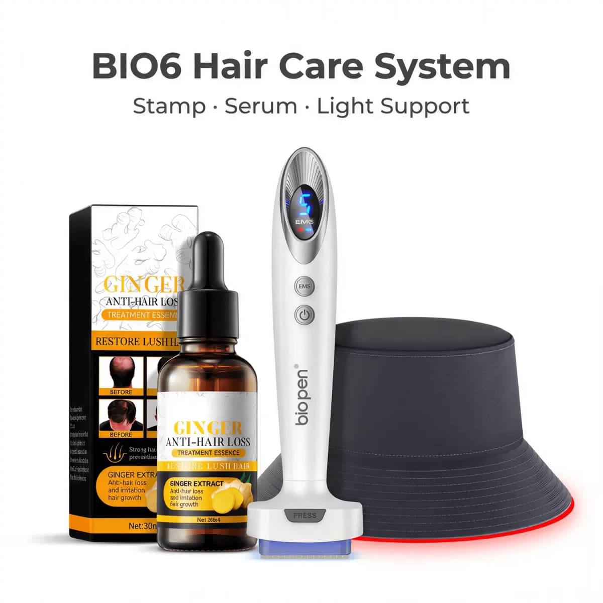 bio6 hair care system – hair stamp | ginger essence | light support