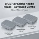 BIO6 Hair Stamp Needle Heads – Advanced Combo (0.5 / 1.0 / 1.5 mm)