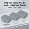 bio6 hair stamp needle heads – advanced combo (0.5 / 1.0 / 1.5 mm)