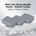 BIO6 Hair Stamp Needle Heads – Starter Combo (0.25 / 0.5 / 0.75 mm)