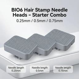 bio6 hair stamp needle heads – starter combo (0.25 / 0.5 / 0.75 mm)