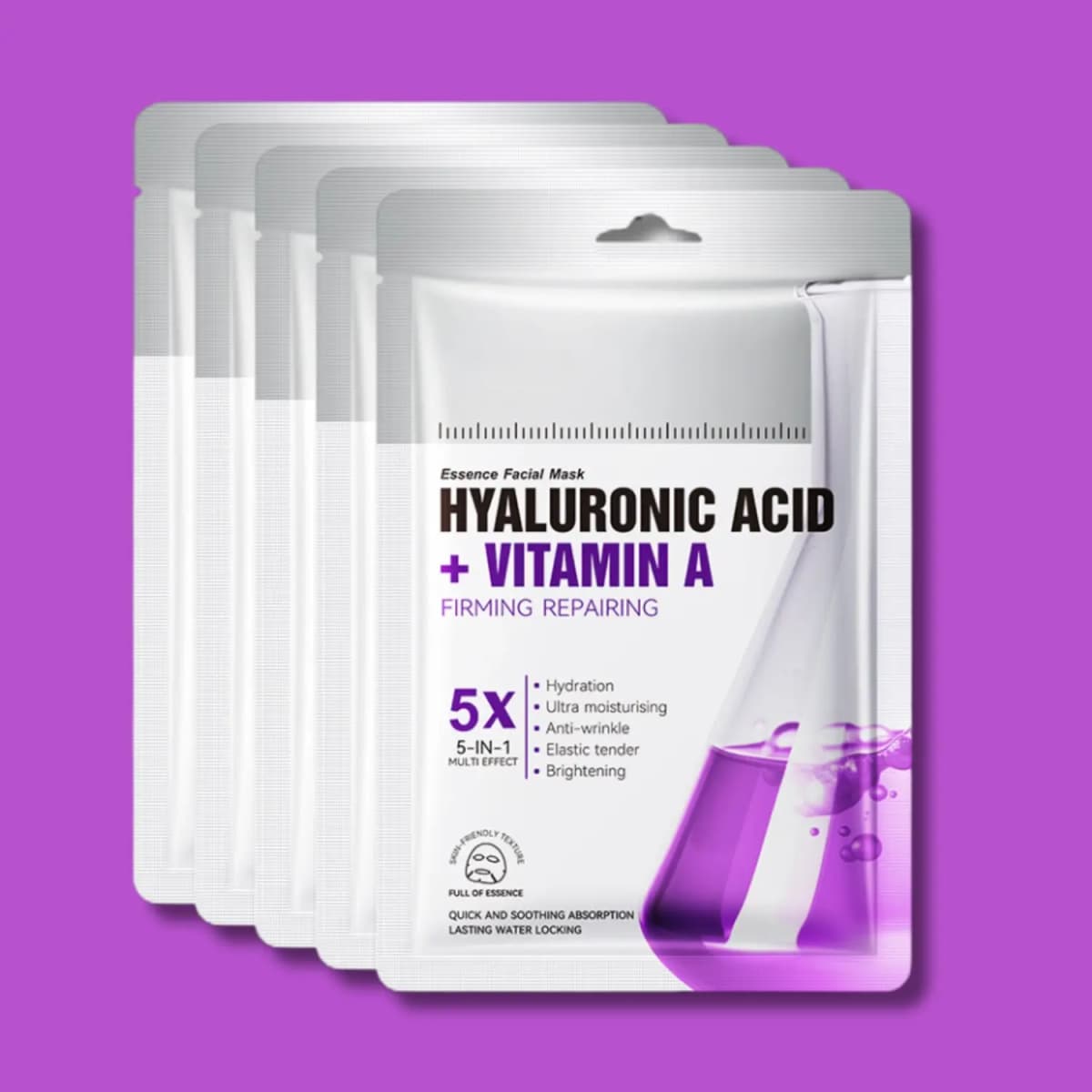 hyaluronic acid & vitamin a/c/e facial mask
