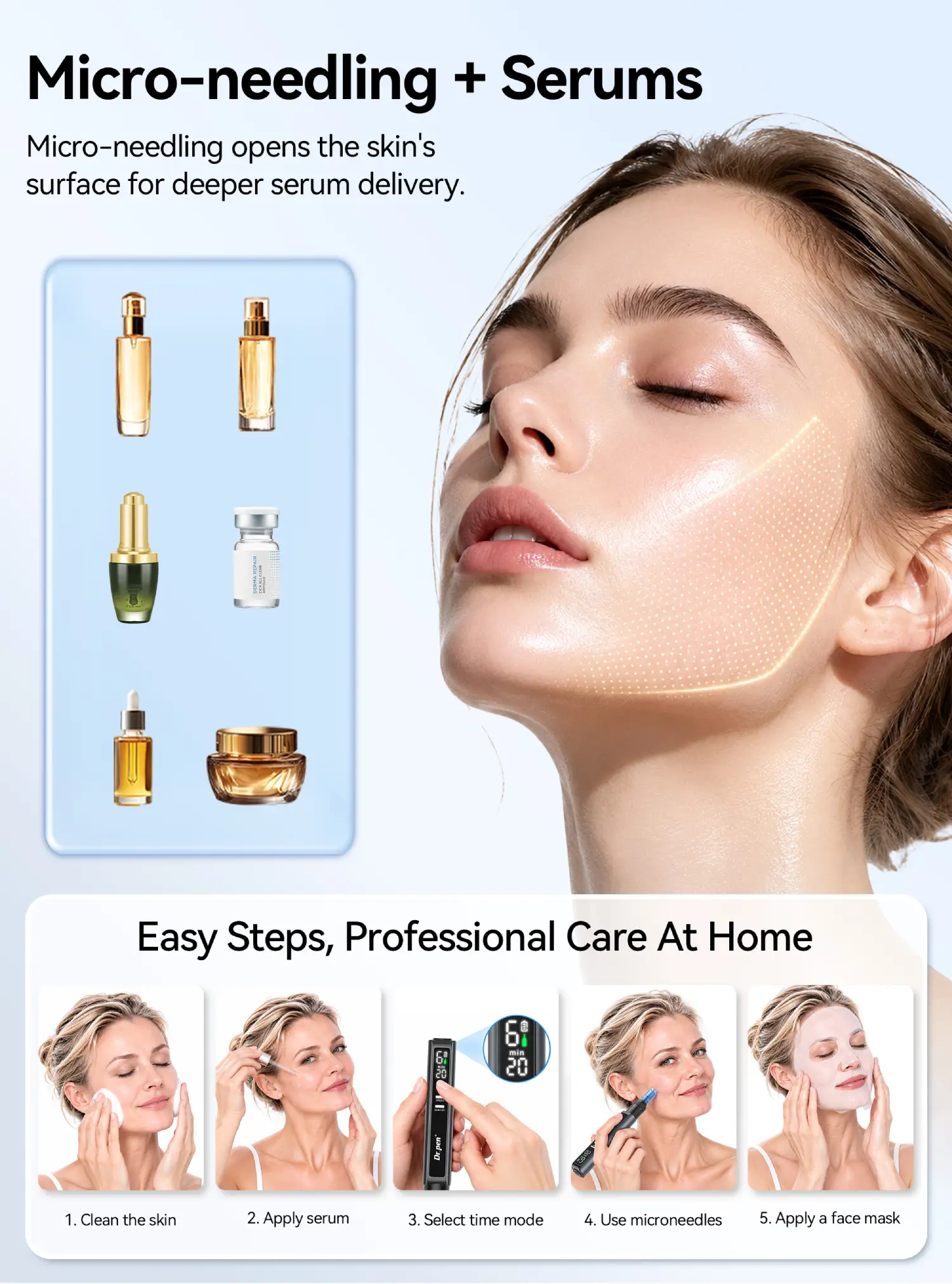 dr.pen m8 max micro needling and serums